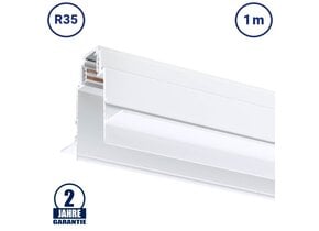 48V Stromschiene R35 Einbau V2 Magnetic Line Weiß 1m