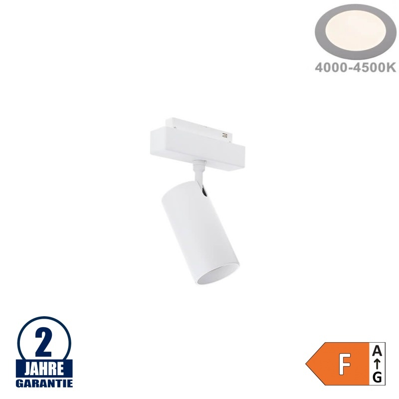 12W Schienenspot für 48V Stromschiene R35 Magnetic Line Weiß Neutralweiß