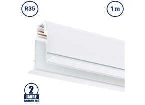 48V Stromschiene R35 Einbau Magnetic Line Weiß 1m