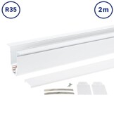 48V Stromschiene R35 Einbau Magnetic Line Weiß 2m