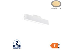 12W LED Leuchte 30cm für 48V Stromschiene R35 Magnetic Line Weiß Warmweiß