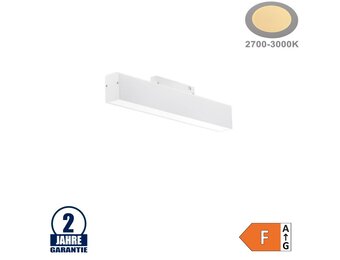 12W LED Leuchte 30cm für 48V Stromschiene R35 Magnetic Line Weiß Warmweiß