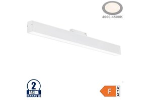 20W LED Leuchte 60cm für 48V Stromschiene R35 Magnetic Line Weiß Neutralweiß