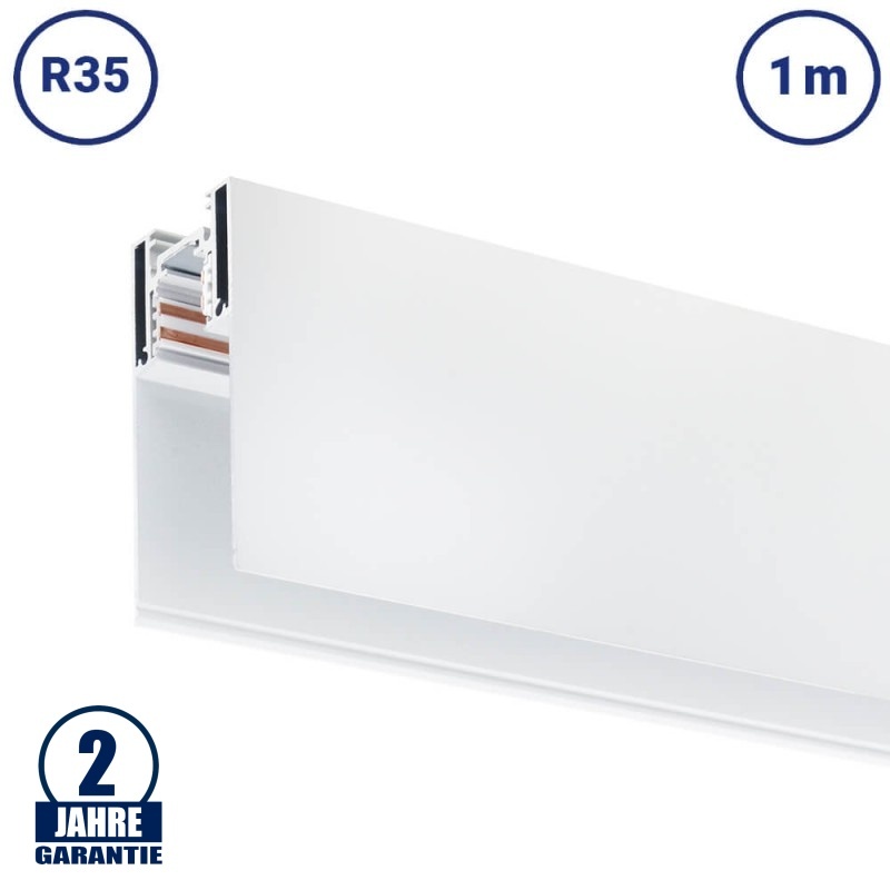 48V Stromschiene R35 Magnetic Line Weiß 1m