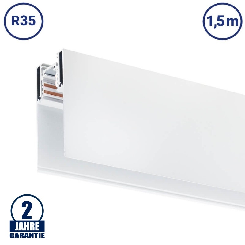48V Stromschiene R35 Magnetic Line Weiß 1,5m