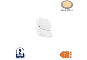 10W Strahler 5-flammig Schwenkbar für 48V Stromschiene R35 Magnetic Line Weiß Warmweiß