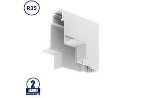 Eckstück R35 vertikal Einbau für 48V Stromschiene Magnetic Line Weiß