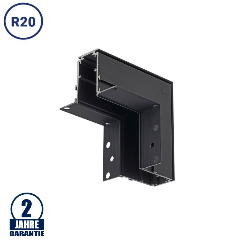 Eckstück R20 vertikal Einbau für 48V Stromschiene Magnetic Line