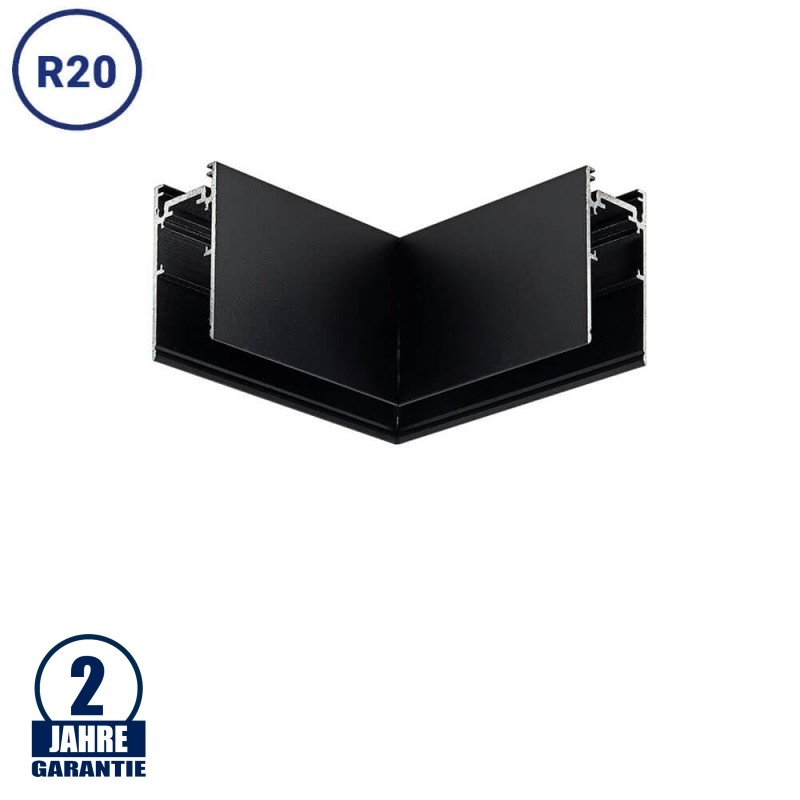 Eckstück R20 Aufputz für 48V Stromschiene Magnetic Line