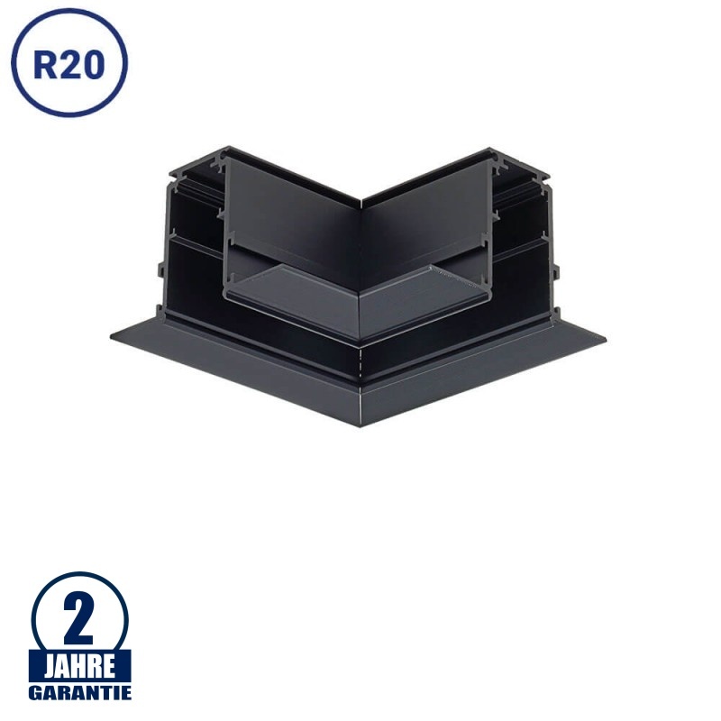 Eckstück R20 Einbau für 48V Stromschiene Magnetic Line