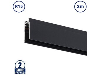 48V Stromschiene R15 Aufbau Magnetic Line Schwarz 2m