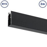 48V Stromschiene R15 Aufbau Magnetic Line Schwarz 2m