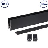 48V Stromschiene R15 Aufbau Magnetic Line Schwarz 1,5m
