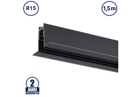 48V Stromschiene R15 Einbau Magnetic Line Schwarz 1,5m