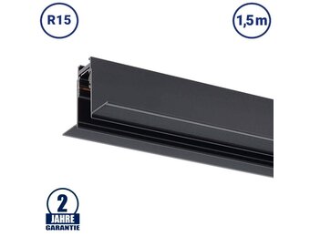48V Stromschiene R15 Einbau Magnetic Line Schwarz 1,5m