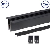 48V Stromschiene R15 Einbau Magnetic Line Schwarz 2m - Copy