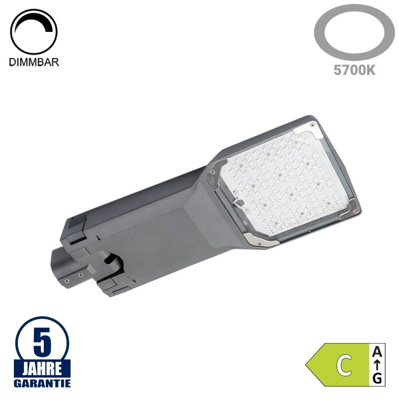 75W LED Straßenleuchte Moso 0-10V Dimmbar mit Dämmerungssensor 5700K
