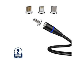 3 in 1 USB-Kabel magnetisch 1m
