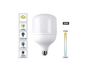 LED-Hochleistungslampe T140 50W E27