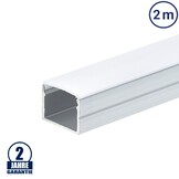LED Profil 19x13mm Eloxiert Aufbau 2m SET