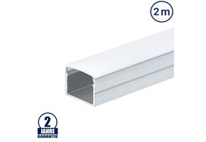 LED Profil 19x13mm Eloxiert Aufbau 2m SET