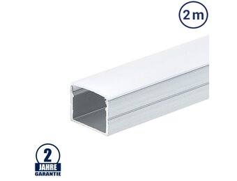 LED Profil 19x13mm Eloxiert Aufbau 2m SET