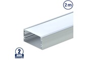 LED Profil 40x20mm Eloxiert Aufbau 2m SET