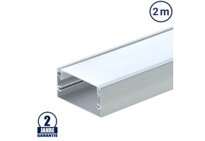 LED Profil 40x20mm Eloxiert Aufbau 2m SET