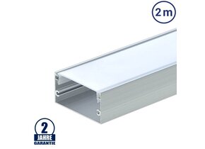 LED Profil 40x20mm Eloxiert Aufbau 2m SET