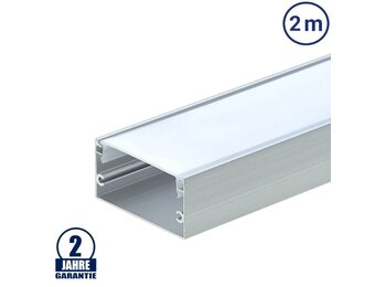 LED Profil 40x20mm Eloxiert Aufbau 2m SET