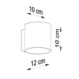 Wandleuchte ORBIS 1 weißg