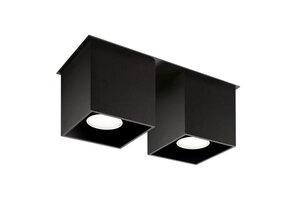Deckenleuchte QUAD 2 schwarz