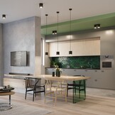 Deckenleuchte ORBIS 2 schwarzg