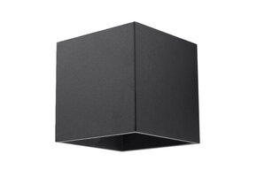 Wandleuchte QUAD 1 schwarz