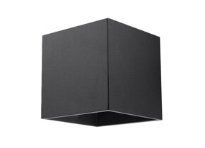 Wandleuchte QUAD 1 schwarz