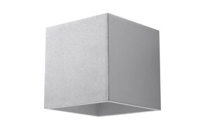 Wandleuchte QUAD 1 grau