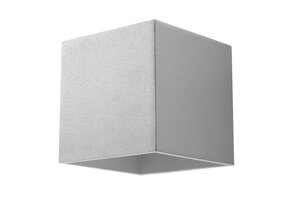 Wandleuchte QUAD 1 grau