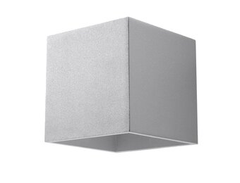 Wandleuchte QUAD 1 grau
