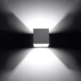 Wandleuchte QUAD 1 graug