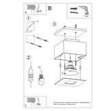Deckenleuchte MONO 1 schwarzg
