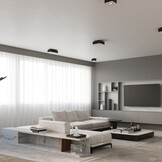 Deckenleuchte MONO 1 schwarzg