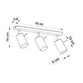 Deckenleuchte RING 3 weißg