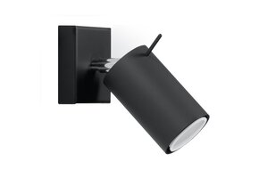 Wandleuchte RING schwarz