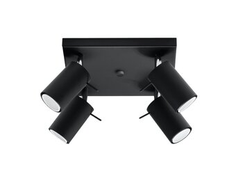 Deckenleuchte RING 4 schwarz