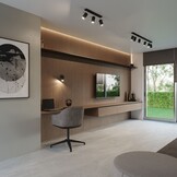 Deckenleuchte RING 4 schwarzg