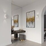 Wandleuchte PENNE 30 weißg