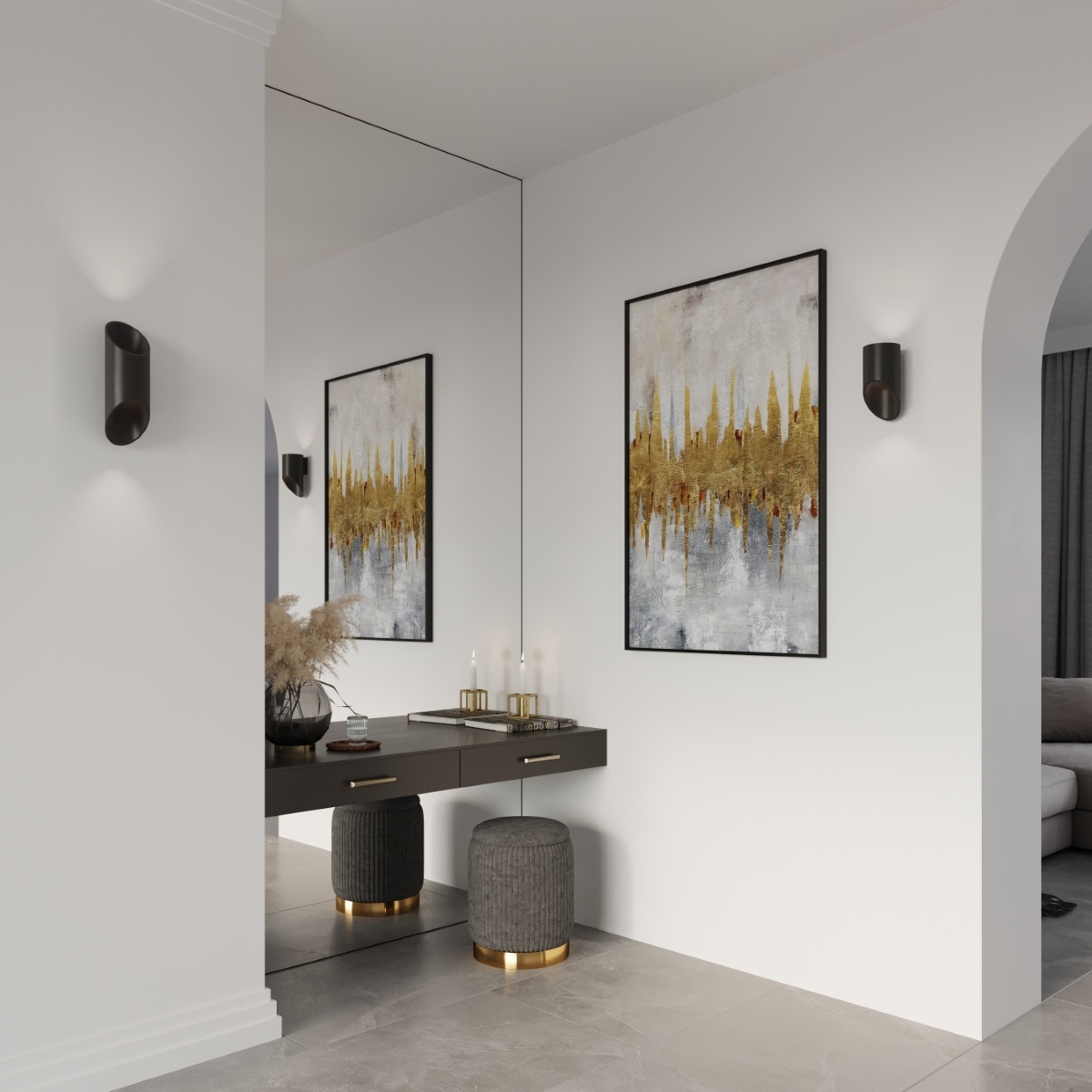 Wandleuchte PENNE 20 schwarz