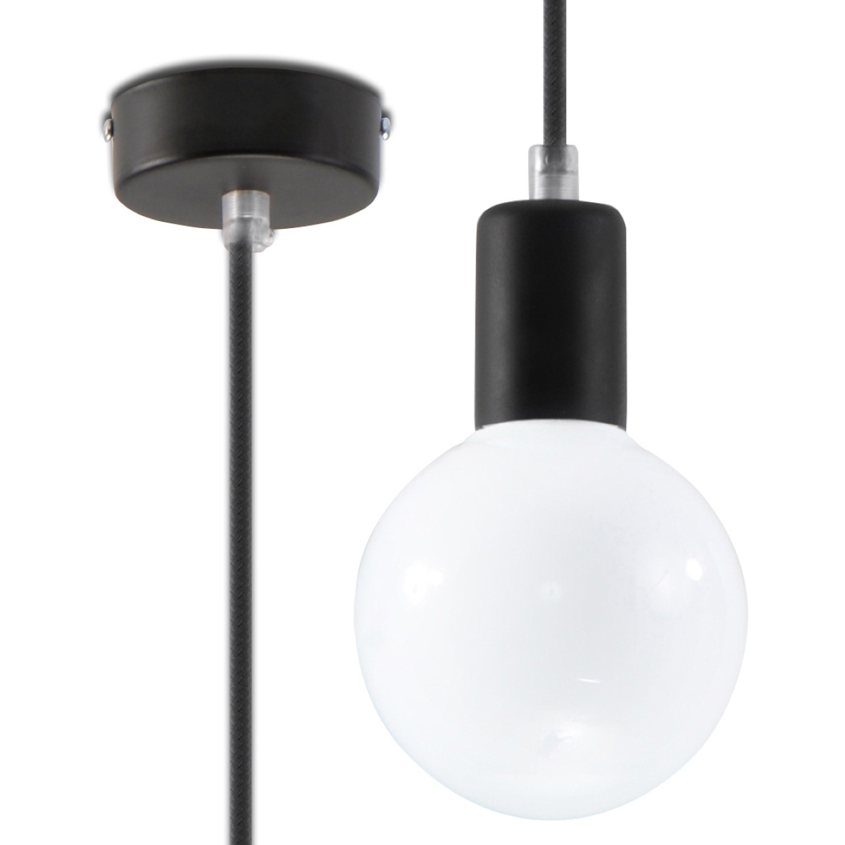 Hängeleuchte EDISON schwarzg