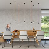 Hängeleuchte EDISON schwarzg