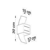 Wandleuchte LORETO graug